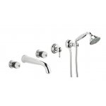 Newform Deluxe Bateria wannowa 5-otworowa podtynkowa chrom 68045.21.018