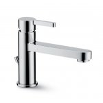 Newform Ergo Bateria umywalkowa jednouchwytowa z korkiem z długą wylewką chrom 65817.21.018