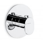 Newform Linfa II Bateria prysznicowa termostatyczna podtynkowa z trzema wyjściami część zewnętrzna chrom 67637E.21.018