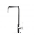 Newform Maki Bateria zlewozmywakowa jednouchwytowa z obrotową wylewką chrom 71821.21.018