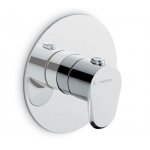 Newform Nio Bateria prysznicowa jednouchwytowa podtynkowa z trzema wyjściami część zewnętrzna chrom 67697E.21.018