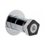 Newform Park Limited Edition Przełącznik podtynkowy część zewnętrzna chrom/czarny mat 69806E.05.093