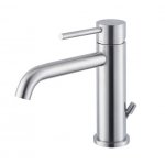 Newform X-Steel 316 Bateria umywalkowa jednouchwytowa z korkiem stal nierdzewna 69610X.50.050