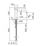Newform X-Steel 316 Bateria umywalkowa jednouchwytowa stal nierdzewna 69612X.50.050