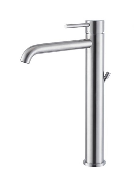 Newform X-Steel 316 Bateria umywalkowa jednouchwytowa wysoka z korkiem stal nierdzewna 69613X.50.050