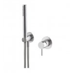 Newform X-Steel 316 Bateria prysznicowa podtynkowa z zestawem prysznicowym część zewnętrzna stal nierdzewna 69676EX.50.050