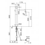 Newform XT Bateria umywalkowa jednouchwytowa z korkiem wysoka chrom 4204.21.018