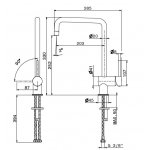 Newform XT Bateria zlewozmywakowa jednouchwytowa z obrotową wylewką chrom 4320.21.018