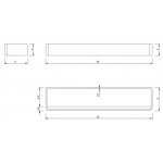 Nic Design Asta Półka prysznicowa 50 cm stal polerowana 008579