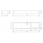 Nic Design Asta Wieszak na ręczniki z półką stal polerowana 008572