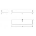 Nic Design Asta Wieszak na ręczniki 40 cm stal polerowana 008575
