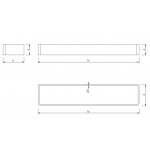 Nic Design Asta Wieszak na ręczniki 70 cm stal polerowana 008577