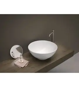 NIC Design Ciotole Umywalka nablatowa Ø38 cm biały połysk 001034.001