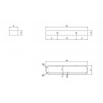 Nic Design Curva Półka prysznicowa 30 cm czarny mat 008764.064