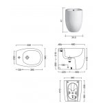 Nic Design Milk Bidet 52x34,5 biały połysk 004280.001