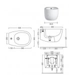 Nic Design Milk Bidet 52x34,5 biały połysk 004278.001