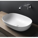 Nic Design Milk Lavabo Umywalka nablatowa 60x39 biały połysk 001526.001