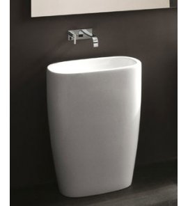 NIC Design Milk Lavabo Umywalka wolnostojąca 58x40 biały połysk 001287.001