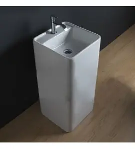 Nic Design Semplice Umywalka wolnostojąca 40x40 biały połysk 001371.001