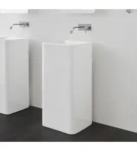 Nic Design Semplice Umywalka wolnostojąca 40x40 biały połysk 001372.001