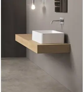Nic Design Semplice Umywalka nablatowa 60x37 biały połysk 001383.001