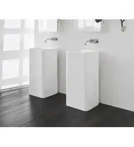 Nic Design Semplice Umywalka wolnostojąca 40x40 biały połysk 001373.001