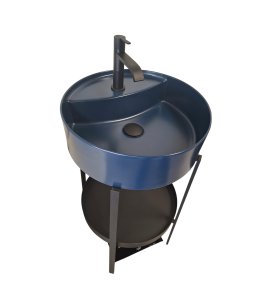      NIC Design Zestaw Umywalkowy Consolle 45 + Lustro Parentesi indaco matt 001724CF.066 + 021725.064 + 012788.066 WYPRZEDAŻ EKSPOZYCJI!!