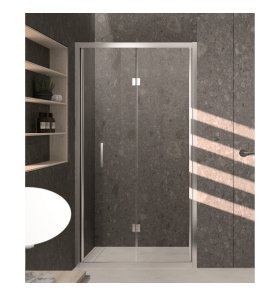 Novellini KALI S Drzwi prysznicowe składane 65-71 cm Srebrne KALIS65-1B