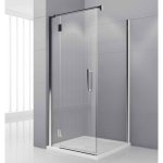 Novellini MODUS F Ścianka boczna do kabiny prysznicowej narożnej 100x100 cm Chrom MODUSF100-1K