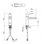 Oioli CAPRI Bateria umywalkowa jednouchwytowa Chrom 44501-LC34