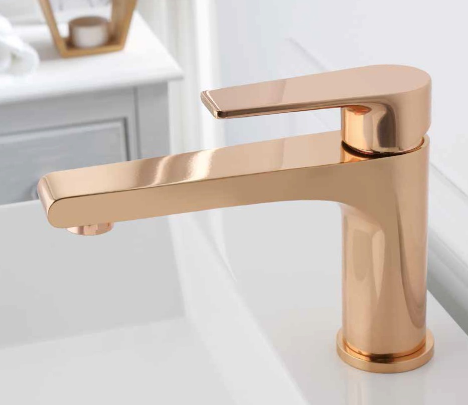 Oioli DETROIT Bateria umywalkowa jednouchwytowa Rose Gold 43501-BL-C32