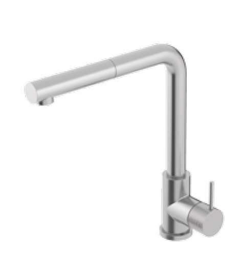Oioli LIFE 25L Bateria zlewozmywakowa jednouchwytowa 1-otworowa Brushed stainless steel 25940L