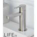 Oioli LIFE 26 Bateria umywalkowa wolnostojąca jednouchwytowa Brushed stainless steel 26903/A