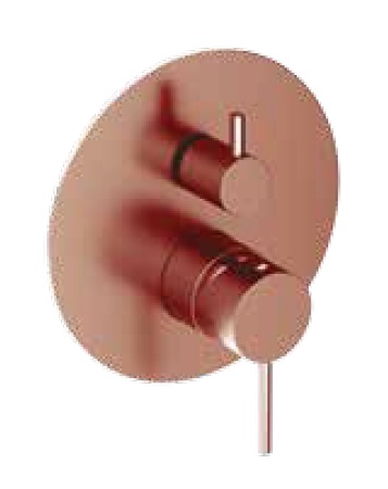 Oioli LIFE Bateria natryskowa podtynkowa z 2-kierunkowym przełącznikiem Copper PVD 25921-PVD05