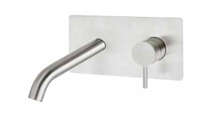 Oioli LIFE Bateria umywalkowa podtynkowa jednouchwytowa Brushed stainless steel 25902