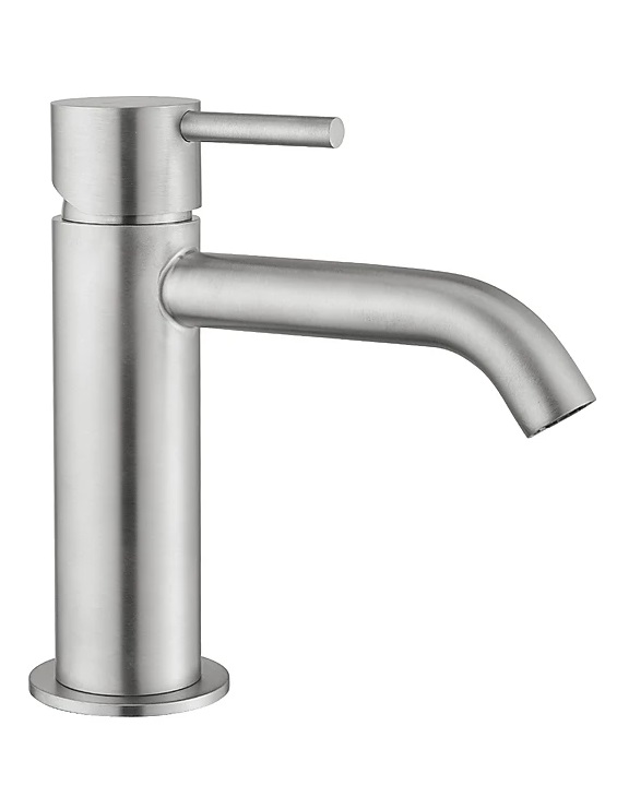 Oioli LIFE 25L Bateria umywalkowa jednouchwytowa Brushed stainless steel 25900L