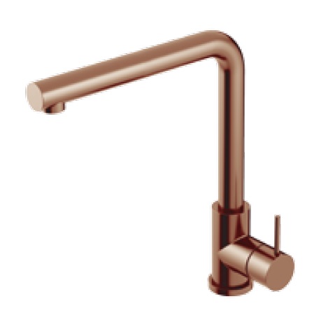 Oioli LIFE Bateria zlewozmywakowa jednouchwytowa 1-otworowa Copper PVD 25946-PVD05