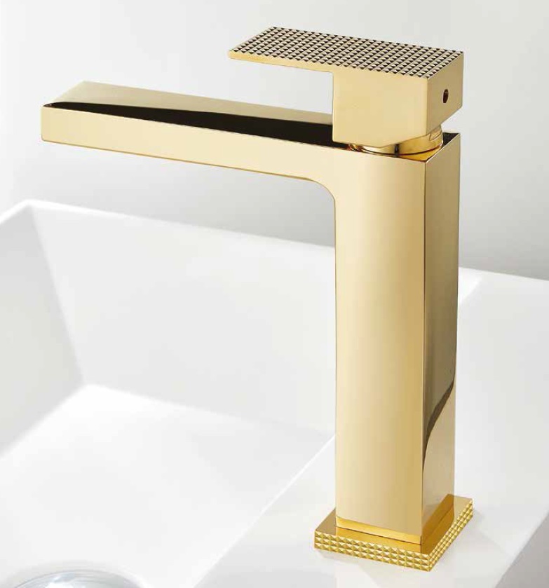 Oioli ROMEO Bateria umywalkowa jednouchwytowa Gold 41903ZTC-C02
