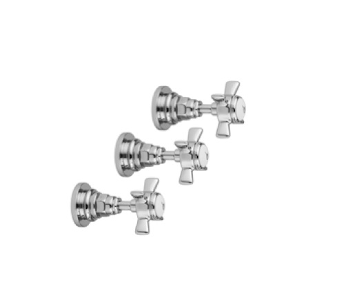 Olympia Ceramica Impero Bateria prysznicowa 3-otworowa podtynkowa chrom 3715W2
