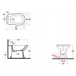 Olympia Ceramica Impero Bidet 59x37 biały IMP210301