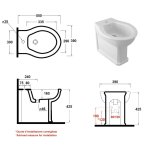 Olympia Ceramica Impero Bidet 55x39 biały połysk IMP230101
