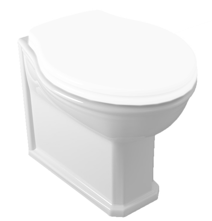 Olympia Ceramica Impero Miska bezrantowa 55x39 biały połysk IMP1103R01