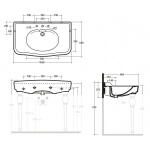 Olympia Ceramica Impero Umywalka 100x60 biały IMP4C10101