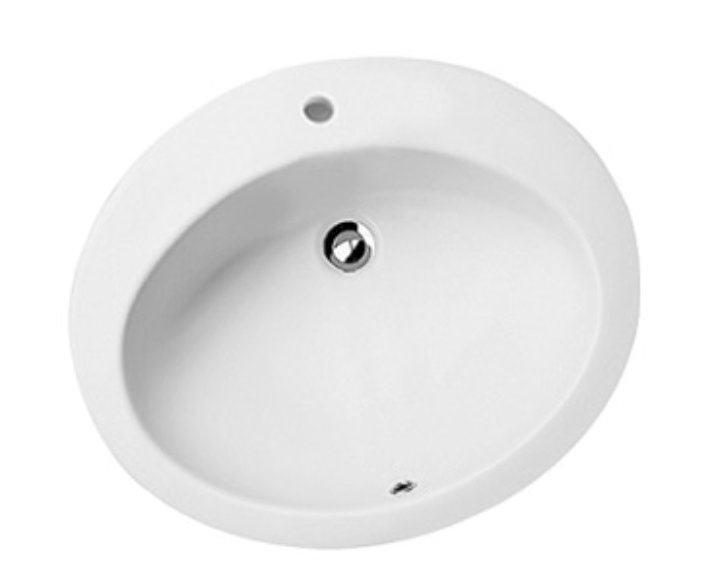 Olympia Ceramica Umywalka owalna 62x52 cm biały połysk LIL4662101