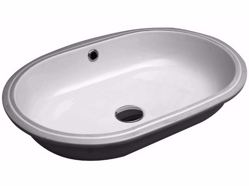 Olympia Ceramica Sattopiano Umywalka Podblatowa 55x38 cm biały połysk LIL4455001 WIETRZENIE MAGAZYNÓW!!