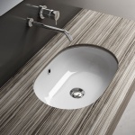       Olympia Ceramica Sattopiano Umywalka 55x38 cm biały połysk LIL4455001 W MAGAZYNIE!!