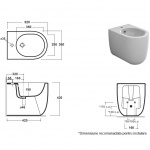 Olympia Ceramica Milady Bidet 52x36 biały połysk MIL210101