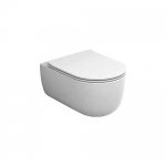    Olympia Ceramica Milady Miska bezrantowa 52x36 z deską wolnoopadającą slim biały połysk MIL120201+C5CN01 W MAGAZYNIE!!
