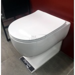    Olympia Ceramica Milady Miska bezrantowa 52x36 z deską wolnoopadającą slim biały połysk MIL120201+C5CN01 W MAGAZYNIE!!