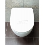 Olympia Ceramica Milady Miska bezrantowa 52x36 z deską wolnoopadającą slim biały mat MIL120211+C5CN11